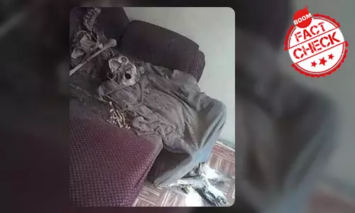 Viral Pic Of A Skeleton Not Of Elderly Womans Remains Found In Mumbai Flat
