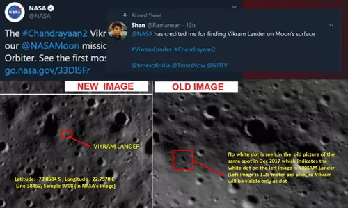 Chandrayaan-2: Chennai Techie Helps NASA Discover Vikram Lander