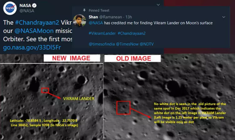 Chandrayaan-2: Chennai Techie Helps NASA Discover Vikram Lander