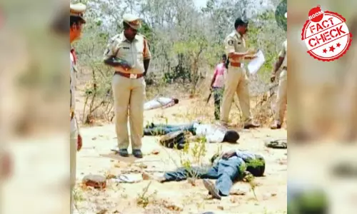 Hyderabad Encounter: News Channels Misreport Using 2015 Image