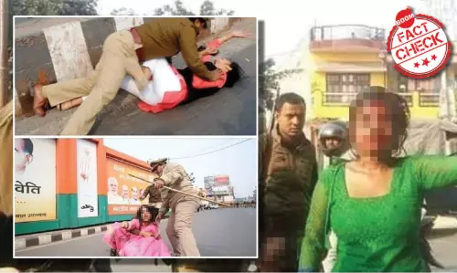 Unrelated Photos Of Police Clashing With Women Protesters Viral As Assam