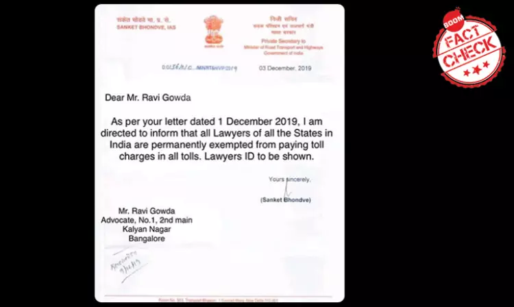 Are Lawyers Exempt From Paying Toll On Highways? A FactCheck