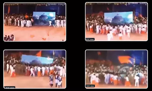 School Students Re-enact Babri Masjid Demolition; RSS leader Booked In Karnataka
