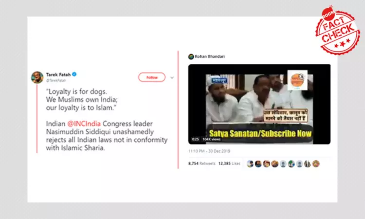 Video Of SP Leaders Remarks On Islam Revived With False Claim