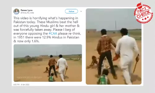 Rajasthan Video Falsely Shared As Attack On Minorities In Pakistan