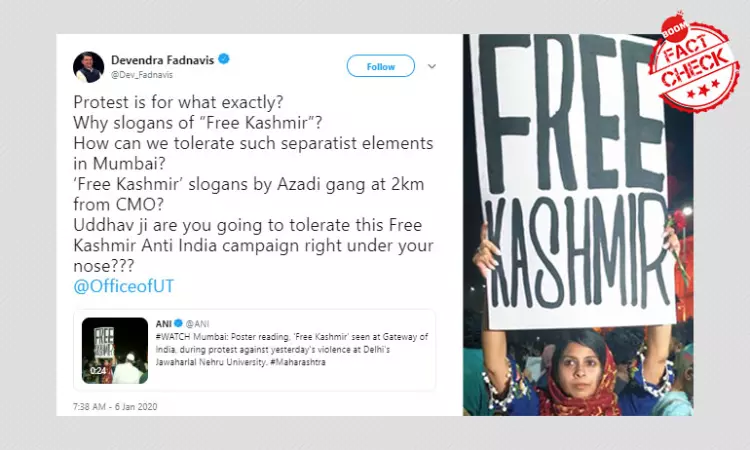 Free Kashmir Poster Lands Mumbai Writer In Political Soup