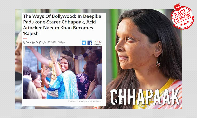 Swarajya Peddles Misinformation About Deepika Padukone Swarajya Peddles Misinformation About Deepika Padukone