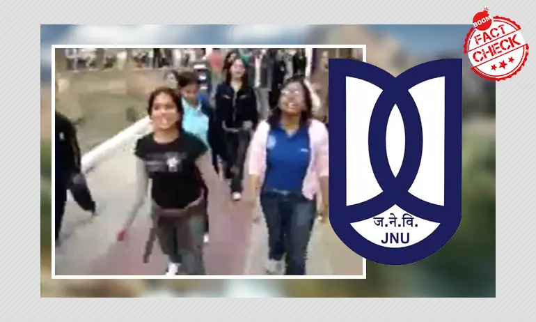 Does This Video Show JNU Students Chanting Expletives On Campus? A FactCheck