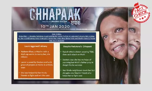 BOOM At The Movies: Fact-Checking False Claims Around Deepika Starrer Chhapaak