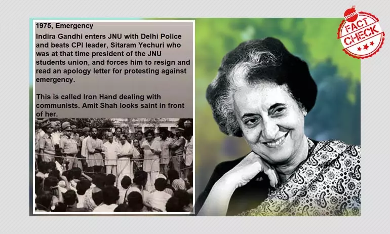 Did Indira Gandhi Force Sitaram Yechury To Resign During JNU Crisis?