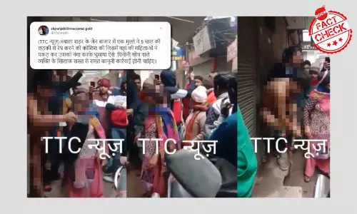 Man Thrashed For Lewd Behaviour, Communal Spin Viral