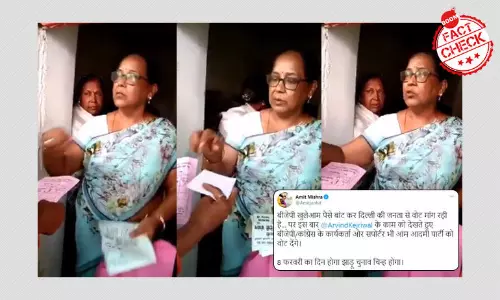 Was A BJP Candidate Caught On Video Offering A Bribe To Delhi Voters?