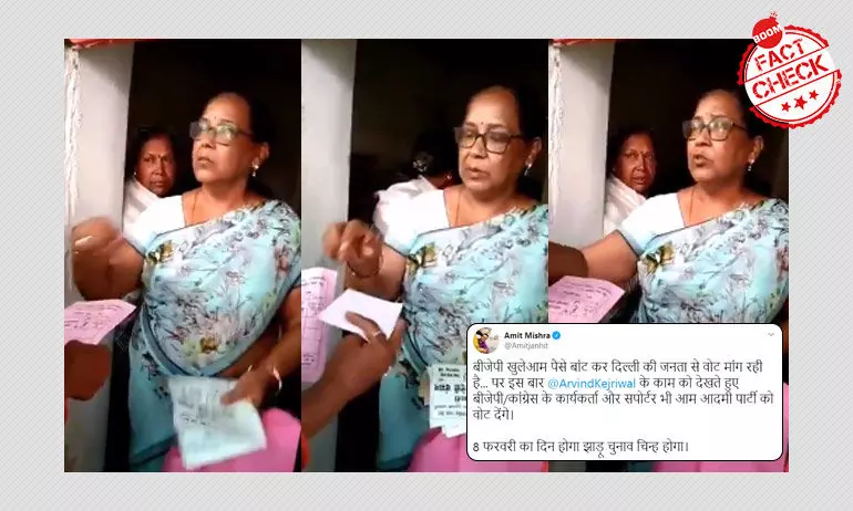 Was A BJP Candidate Caught On Video Offering A Bribe To Delhi Voters?