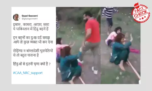 2018 Video From Jammu Falsely Shared As Hindu Women Beaten Up In Pakistan