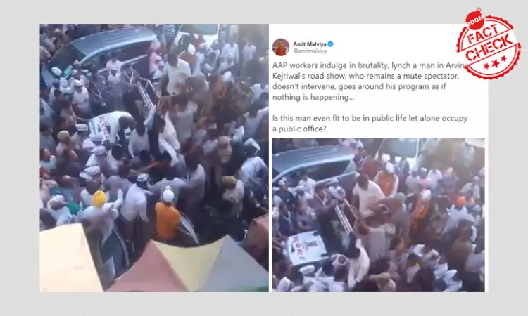 Amit Malviya Revives Old Video Of AAP Rally With Misleading Caption