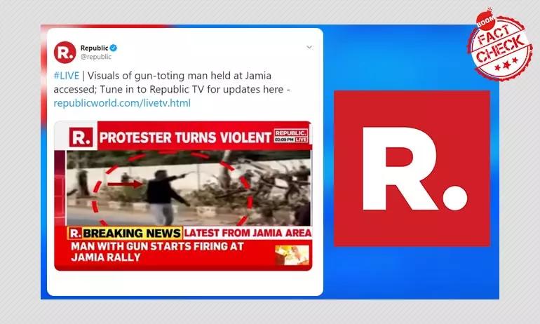 Republic Misreports Jamia Shooting, Calls Shooter Anti-CAA Protester