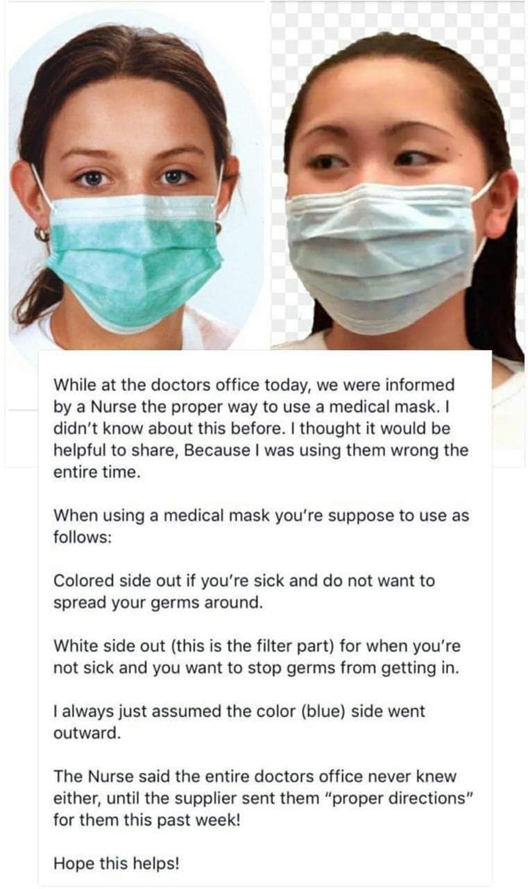 Is there a right way to wear a surgical mask?