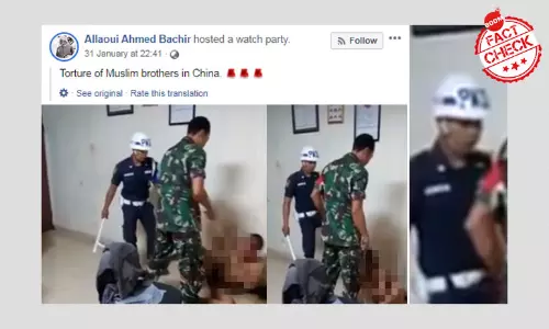 Video From Indonesia Peddled As Muslim Man Tortured In China