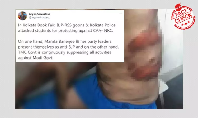 Unrelated Image Falsely Linked To BJP-Students Scuffle At Kolkata Book Fair