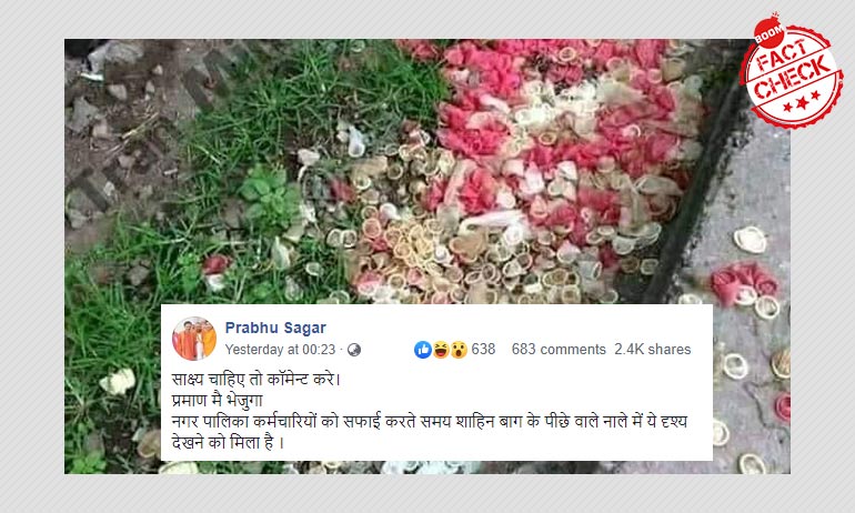 Unrelated Image Peddled As Condoms Found At Shaheen Bagh Unrelated Image Peddled As Condoms Found At Shaheen Bagh