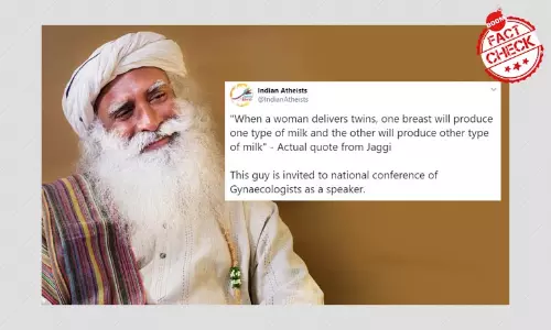 Sadhgurus Claims On Breast Milk: Heres What Research Says