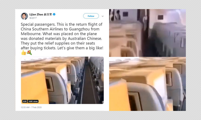 No, Australia Did Not Fly Medical Aid For Coronavirus To China No, Australia Did Not Fly Medical Aid For Coronavirus To China