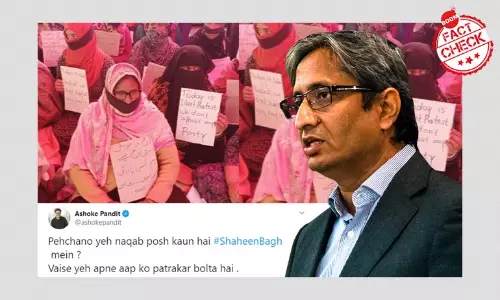 No, This Is Not Ravish Kumar Disguised As A Woman At Shaheen Bagh
