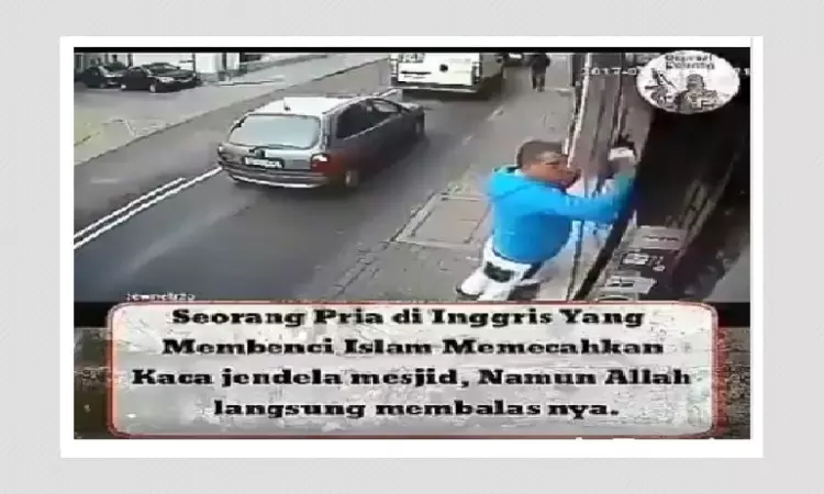 Old Video Revived As Man Who Hates Islam Vandalising A Mosque In England