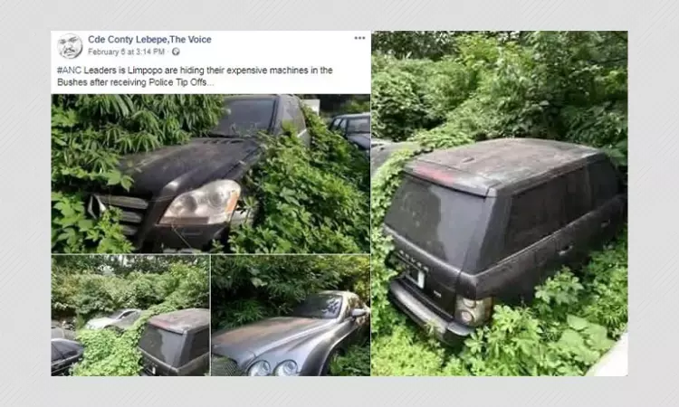 Did South African Leaders Hide Their Luxury Cars In Bushes?