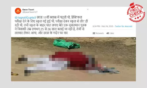 2018 Schoolgirl Beheading Case Revived With Fake Communal Claims