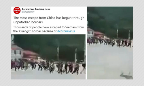 Video Shared As Chinese Fleeing To Vietnam Post Coronavirus Outbreak