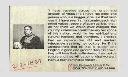 Fake Speech From 1835 Calling To Break The Backbone Of Africa Viral
