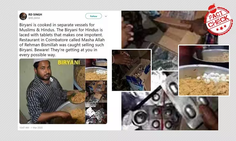 Coimbatore Restaurant Serving Biryani To Make Hindus Impotent Coimbatore Restaurant Serving Biryani To Make Hindus Impotent
