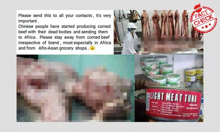 Fake Message Claims China Producing Corned Beef With Human Body Parts