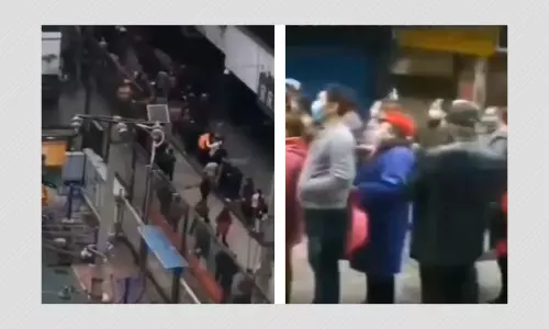 Video Falsely Shared As Wuhan Residents Collecting Death Certificates