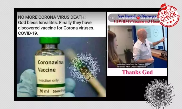 Viral Posts Claiming Vaccines For Coronavirus Have Been Developed Are False