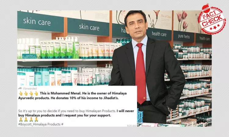 Viral Posts Claiming Himalaya CEO Funds Terrorism Are False