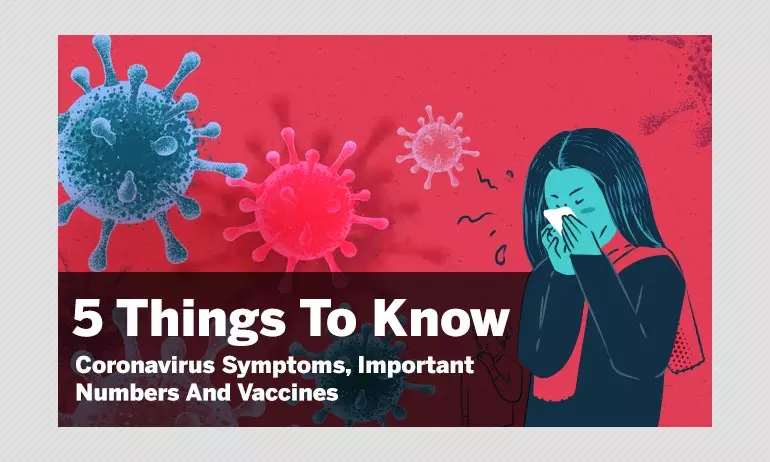5 Things To Know About Coronavirus Symptoms, Important Numbers And Vaccines