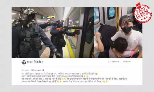 False: Video Shows Police Crackdown On Suspected COVID-19 Patients In China