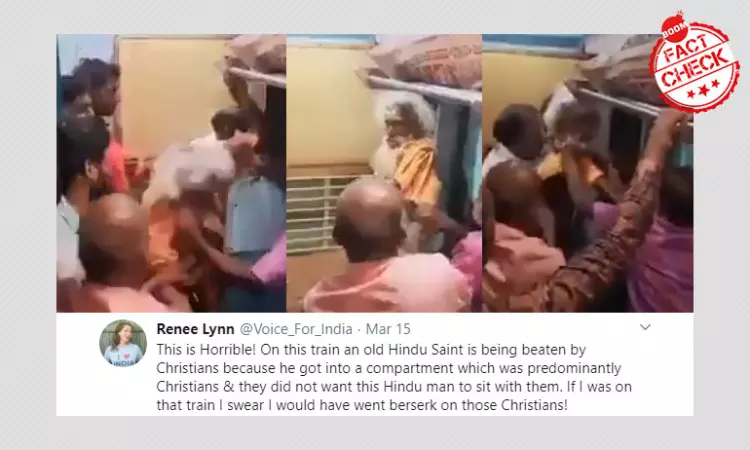 Video Of Alleged Molester Thrashed In Train Shared With Communal Spin
