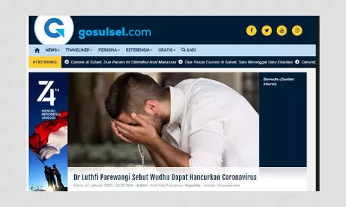 False Report Claims Water Ablution Ritual Kills The Novel Coronavirus