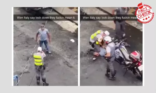 Coronavirus: Video Of An Arrest In Brazil Falsely Linked To Lockdown In Italy
