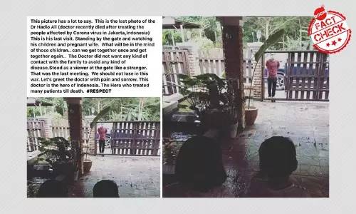 False: Indonesian Doctors Last Photo Before He Died Of COVID-19