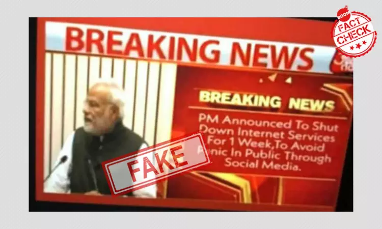 No, PM Modi Has Not Announced An Internet Shutdown During Lockdown