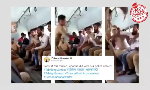 Video Of Man Spitting On Cop Is Unrelated To COVID-19