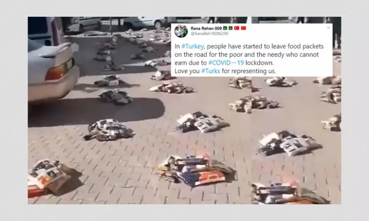 No, Food Donations Were Not Made In Turkey During COVID-19 Lockdown