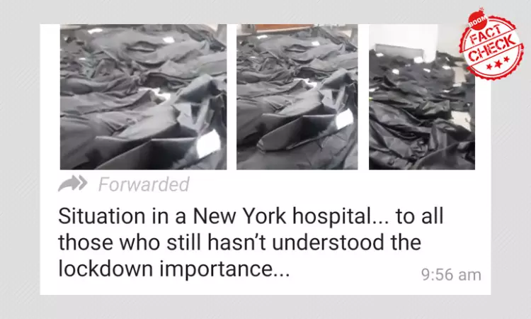 No, This Video Does Not Show Body Bags In A New York Hospital