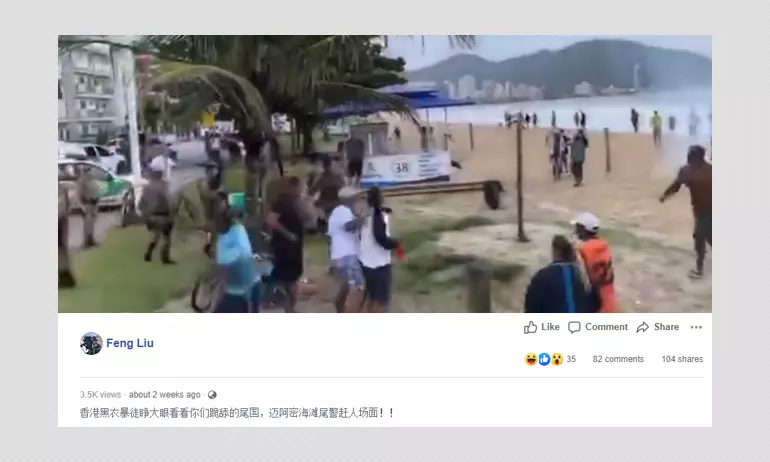 Video From Brazil Shared As Miami Police Rounding Up Citizens On Beach