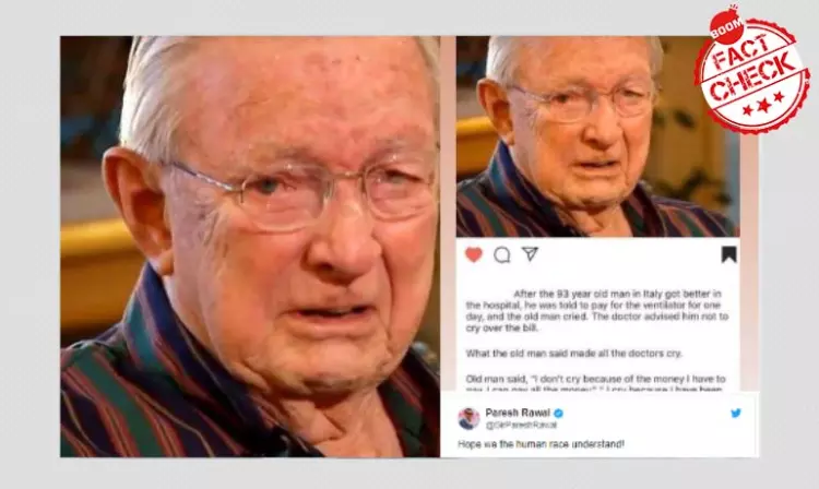 War Veterans Image Shared As Recovery Of Old Man From COVID-19 In Italy