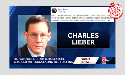 Harvard Professor Arrested For Manufacturing Novel Coronavirus